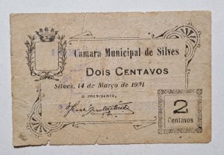 C.M. Silves 2 Centavos 1921 MA#2129 (Escassa) MBC