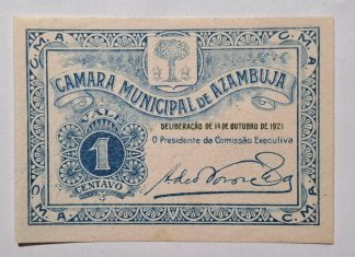 C.M. Azambuja 1 Centavo 1921 MA#332a (Muito Rara) Nova