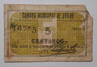 C.M. Aveiro 1 Centavo ND MA#301 (Escassa) BC