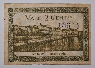 C.M. Aveiro 2 Centavos 1921 MA#303 (Comum) MBC
