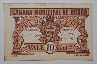 C.M. Borba 10 Centavos 1921 MA#417 (Comum) Bela