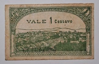 C.M. Braga 1 Centavo 1920 Série 1D MA#418f (Comum) MBC