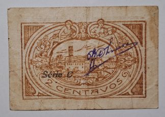 C.M. Coimbra 2 Centavos 1920 Série C MA#738 (Comum) MBC