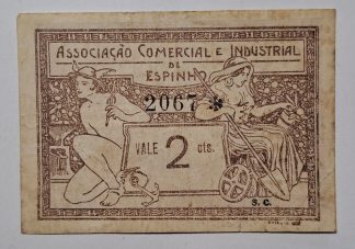 A.C.I. Espinho 2 Centavos 1920 MA#822 (Escassa) MBC
