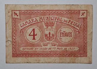 C.M. Feira 4 Centavos 1921 MA#890 (Comum) MBC