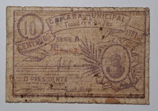C.M. Figueira da Foz 10 Centavos 1921 MA#921 (Comum) BC