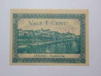 C.M. Aveiro 1 Centavo 1921 MA#302 (Comum) Nova