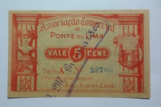 A.C. Ponte de Lima 5 Centavos ND MA#1764 (Comum) Nova