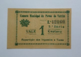 C.M. Póvoa do Varzim 1 Centavo 1920 MA#1901 (Comum) Nova