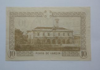 C.M. Póvoa do Varzim 10 Centavos 1921 MA#1905 (Comum) Quase Nova