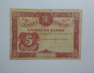 C.M. Caldas da Raínha 5 Centavos 1921 MA#535 (Comum) MBC