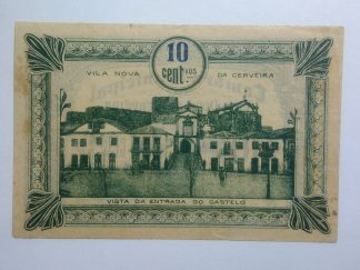 C.M. Vila Nova de Cerveira 10 Centavos ND MA#2405 (Comum) Quase Nova
