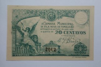 C.M. Vila Nova de Famalicão 20 Centavos ND MA#2412 (Comum) Nova