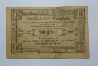 Famalicão (Pinto & Companhia) 1 Centavo 1920 MA#2428 (Escassa) MBC