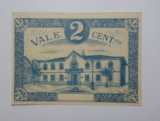 C.M. Vila Nova de Foz Côa 2 Centavos 1921 MA#2437 (Comum) Nova
