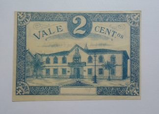 C.M. Vila Nova de Foz Côa 2 Centavos 1921 MA#2437 (Comum) Nova