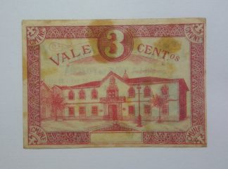 C.M. Vila Nova de Foz Côa 3 Centavos 1921 MA#2438 (Comum) MBC