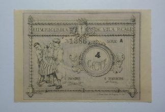 Misericórdia de Vila Real 4 Centavos ND MA#2467a (Escassa) Quase Nova