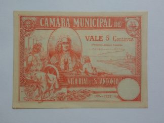 C.M. Vila Real de Santo António 5 Centavos 1922 MA#2475 (Comum) Nova