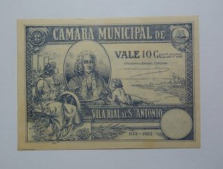 C.M. Vila Real de Santo António 10 Centavos 1922 MA#2476 (Comum) Nova