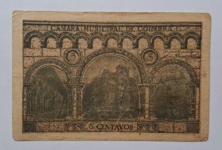 C.M. Coimbra 5 Centavos 1921 MA#739a (Comum) MBC