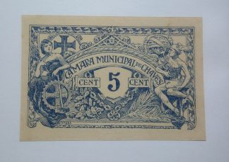 C.M. Chaves 5 Centavos ND MA#713 Com Número (Comum) Nova