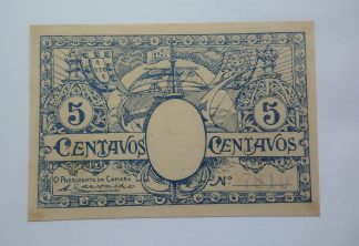 C.M. Chaves 5 Centavos ND MA#713 Com Número (Comum) Nova