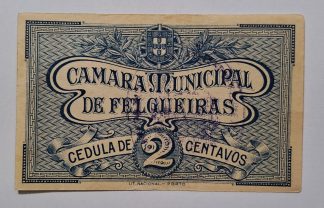 C.M. Felgueiras 2 Centavos ND MA#904 (Comum) Quase Nova