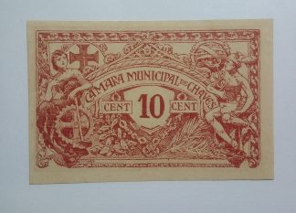 C.M. Chaves 10 Centavos ND MA#714 Com Número (Comum) Nova