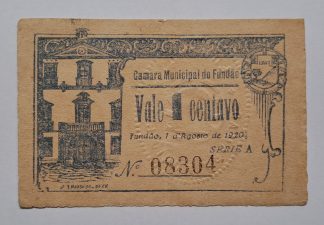 C.M. Fundão 1 Centavo 1920 MA#1017 (Escassa) Quase Nova