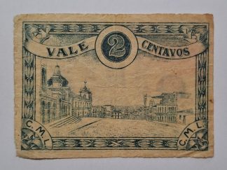 C.M. Loulé 2 Centavos 1921 MA#1258 (Comum) MBC