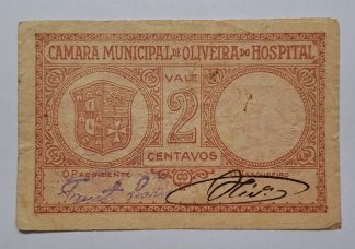C.M. Oliveira do Hospital 2 Centavos ND MA#1634 (Comum) Bela