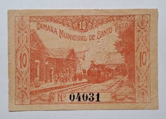 C.M. Santo Tirso 10 Centavos ND MA#2010 (Comum) Bela