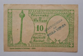 C.M. Vila Viçosa 10 Centavos 1921 MA#2512a (Escassa) MBC