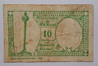 C.M. Vila Viçosa 10 Centavos 1921 MA#2512b (Escassa) MBC