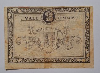 C.M. Viseu 2 Centavos 1921 MA#2518 (Comum) MBC