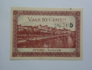 C.M. Aveiro 10 Centavos 1921 MA#306 (Comum) Nova