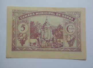 C.M. Borba 5 Centavos 1921 MA#416 (Comum) Nova