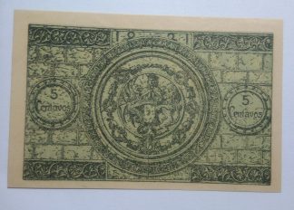 C.M. Coimbra 5 Centavos 1921 MA#739a (Comum) Quase Nova