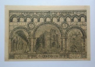 C.M. Coimbra 5 Centavos 1921 MA#739a (Comum) Nova