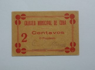 C.M. Cuba 2 Centavos ND MA#799 (Escassa) Nova