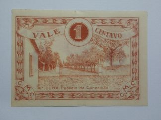 C.M. Cuba 1 Centavo 1919 MA#802 (Comum) Nova