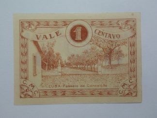 C.M. Cuba 1 Centavo 1919 MA#802 (Comum) Nova