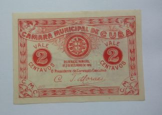 C.M. Cuba 2 Centavos 1919 MA#803 (Comum) Quase Nova