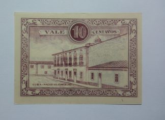 C.M. Cuba 10 Centavos 1919 MA#805 (Comum) Nova