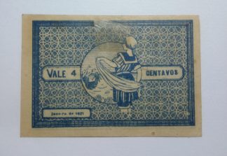 A.C.I. Espinho 4 Centavos 1921 Série B MA#825 (Comum) MBC