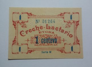 Creche Lactário Évora 1 Centavo ND Série M MA#867 (Escassa) Quase Nova