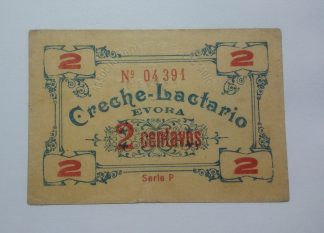 Creche Lactário Évora 2 Centavos ND Série P MA#868 (Escassa) Bela