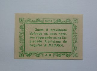 Creche Lactário Évora 1 Centavo ND MA#873 Reclame 1 (Escassa) Nova