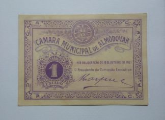 C.M. Almodovar 1 Centavo 1921 MA#178 (Comum) Nova
